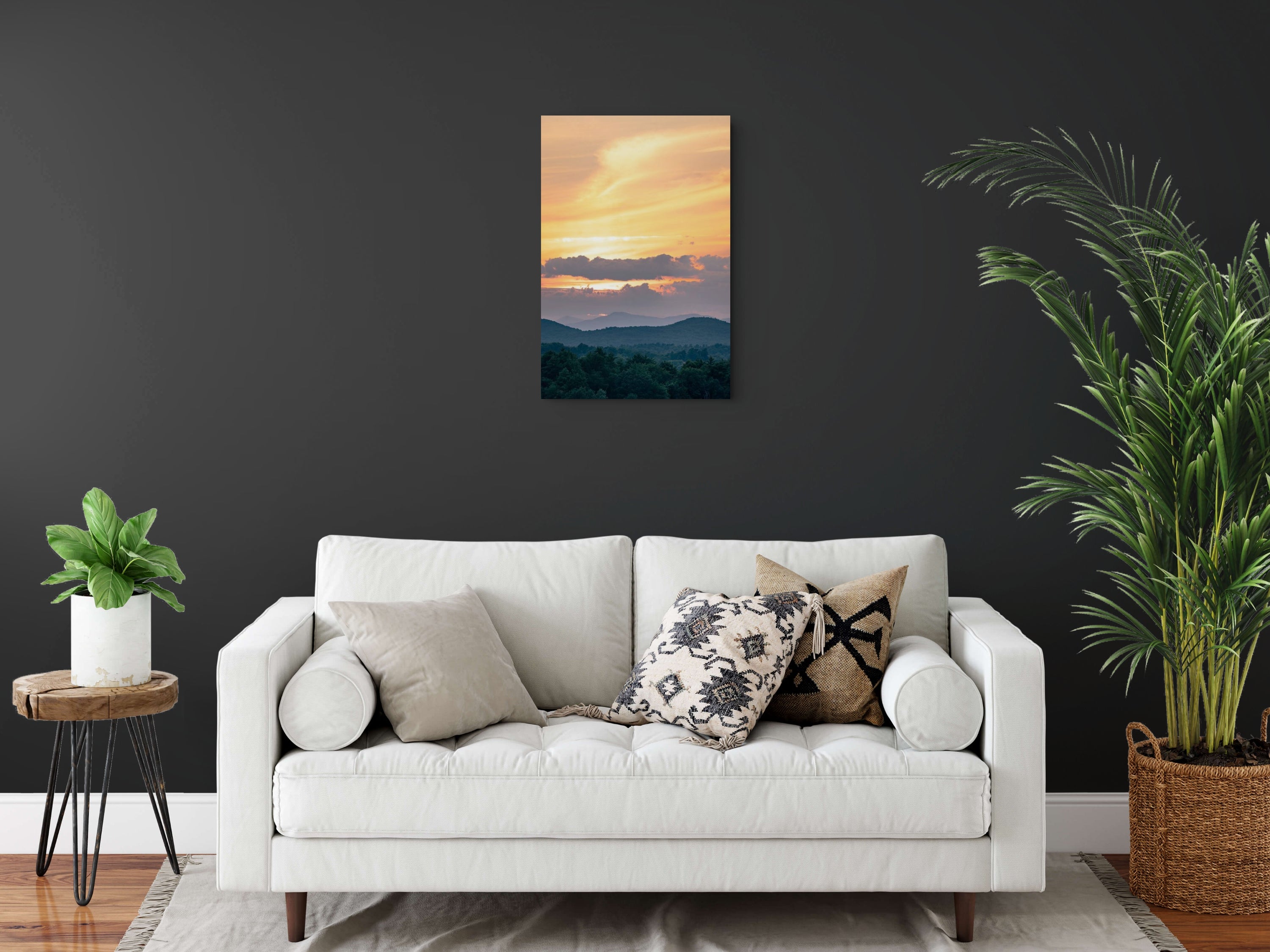 Green Mountains Golden Hour Fine Art Print
