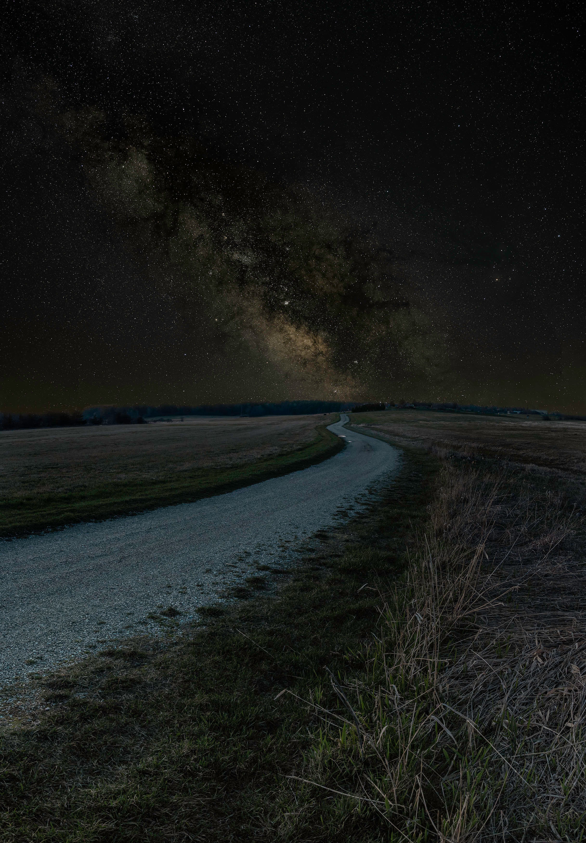 Road Leading to Milkyway Fine Art Print