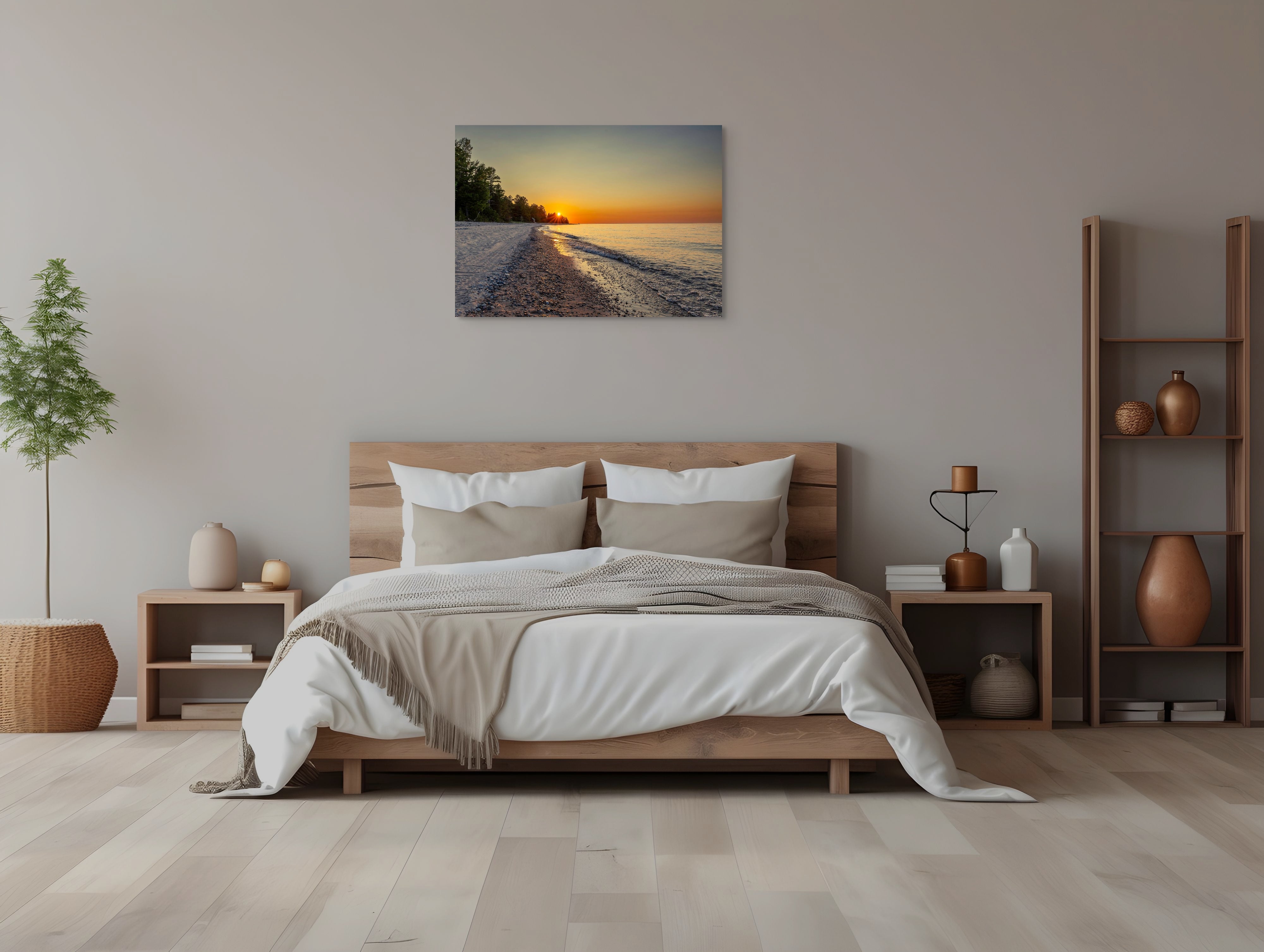 Lake Huron Sun Set Fine Art Print
