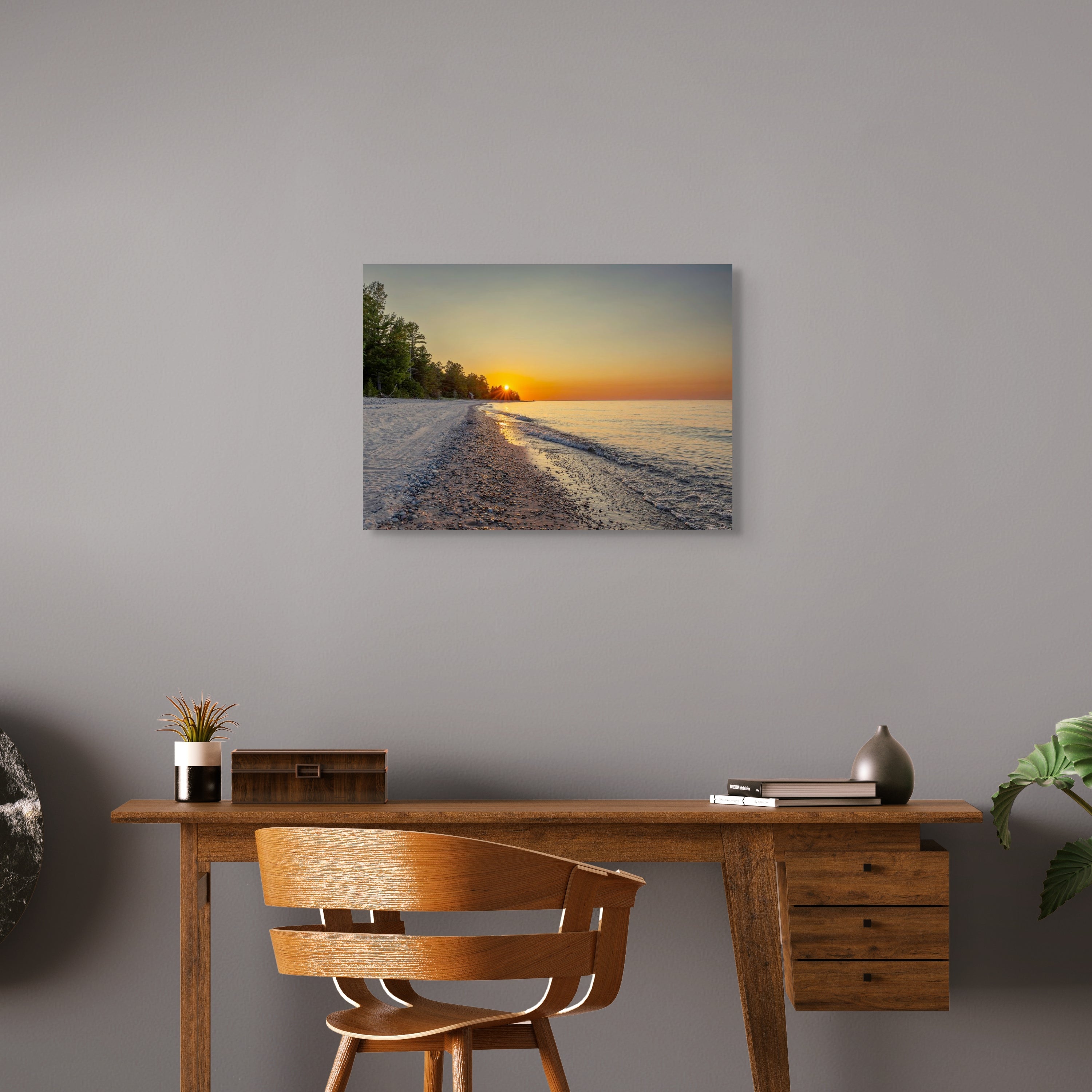 Lake Huron Sun Set Fine Art Print